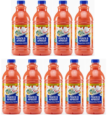 Vita Sun 9 X 1.5L Dairy Blend Peach Apricot Fruit Drink (Sold 9 X 1.5L Per Case) Vita Sun DB Peach Apricot Blended 1.5L