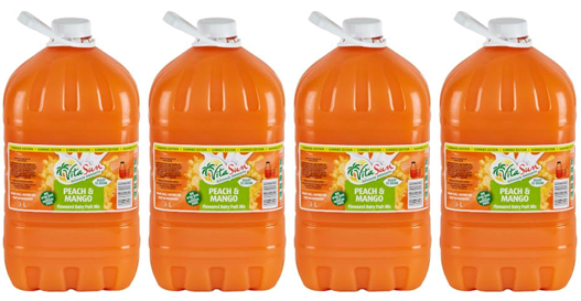 Vita Sun 4 X 3L Dairy Blend Peach Mango Fruit Drink (Sold 4 X 3 L Per Case) Vita Sun DB Peach Mango Blended 1.5L