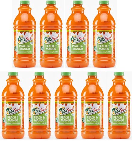 Vita Sun 9 X 1.5L Dairy Blend Peach Mango Fruit Drink (Sold 9 X 1.5L Per Case) Vita Sun DB Peach Mango Blended 1.5L