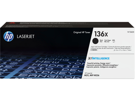 HP 136X Black Original LaserJet Toner Cartridge