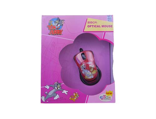 Tj Optical Usb Mouse Colour: Red