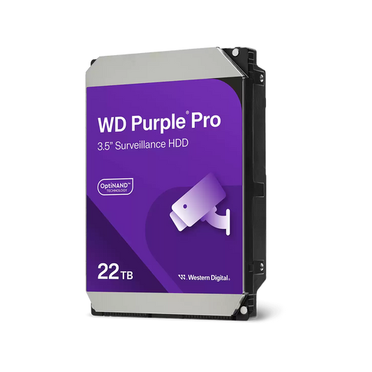 WD Purple Pro Smart Video 22TB 3.5" SATA Internal HDD - Guards On Duty Shop & Security Guards