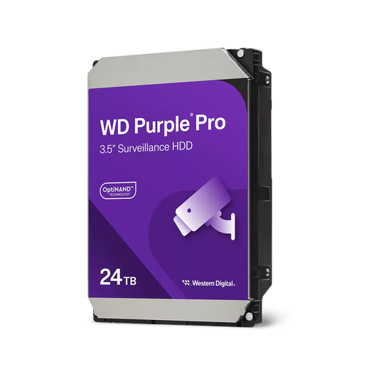 WD Purple PRO with AI 24TB SATA 3.5" Surveillance Internal HDD - Guards On Duty Shop & Security Guards