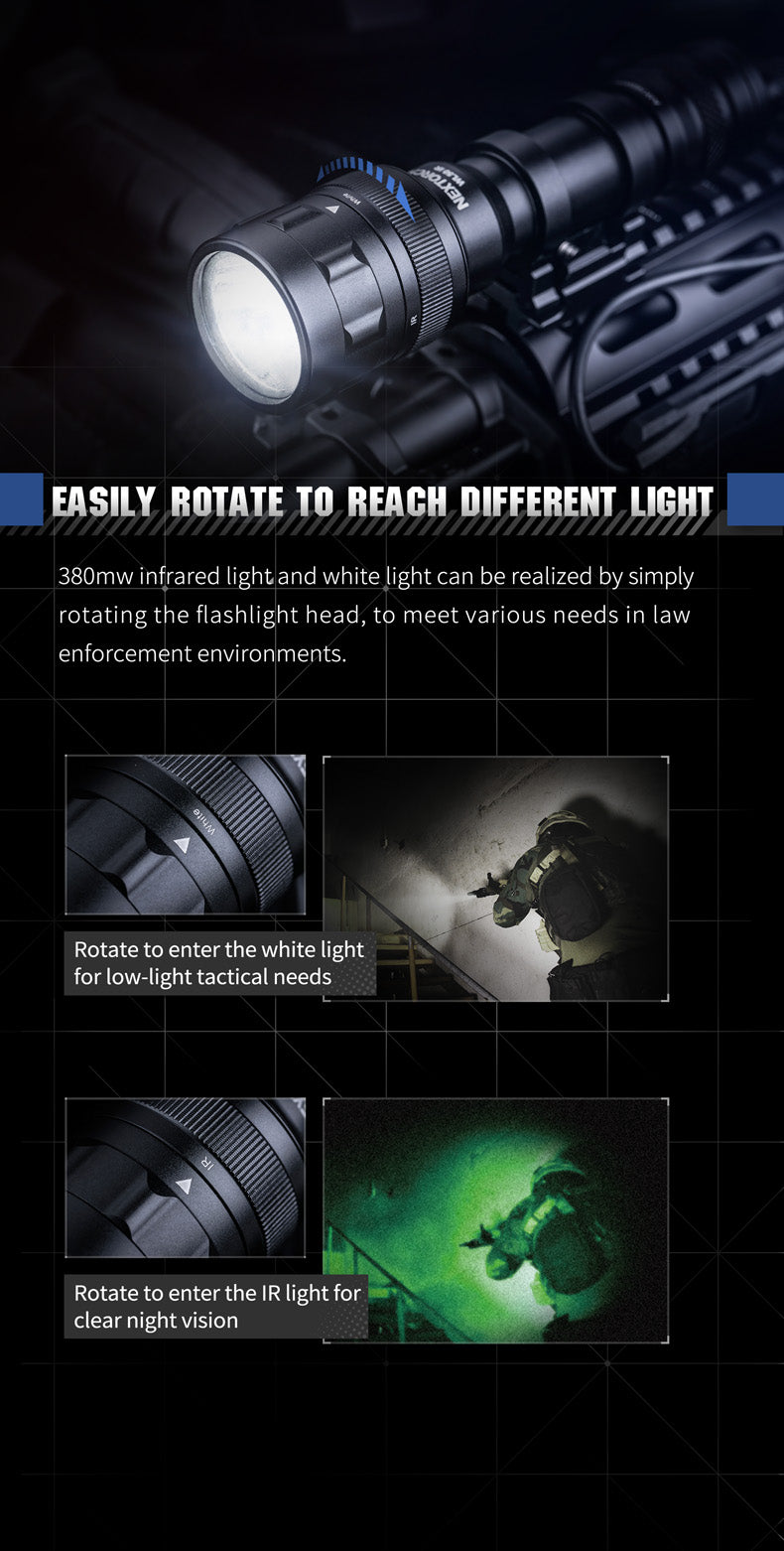 Nextorch WL50IR Cree XP-L LED & IR LED 860 Lumen Flashlight