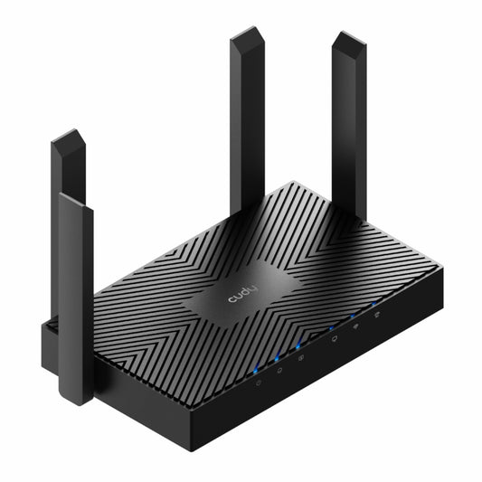 Cudy AX3000 5-Port Gigabit Dual-Band Wi-Fi 6 Mesh Router – Black - Guards On Duty Shop & Security Guards