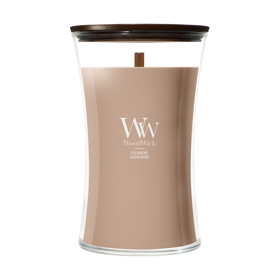 WoodWick Large Hourglass Candle - Cashmere
