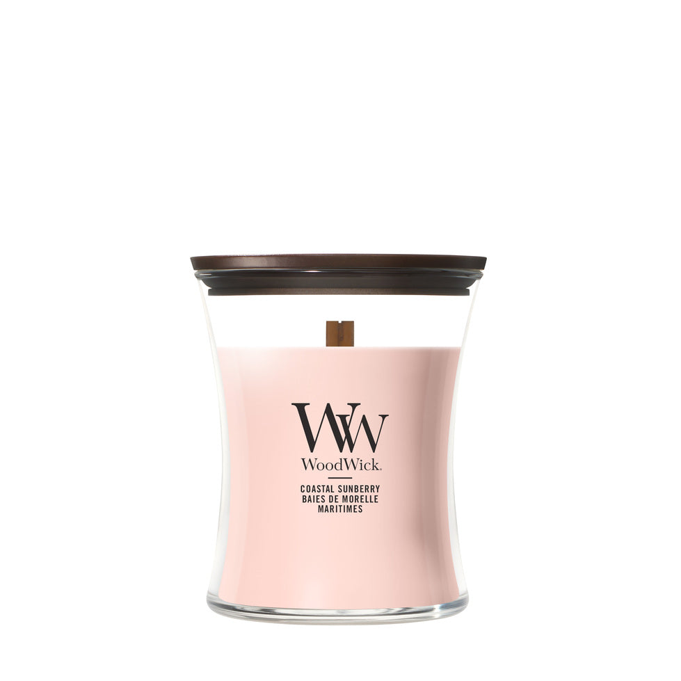 WoodWick Medium Hourglass Candle - Coastal Sunberry