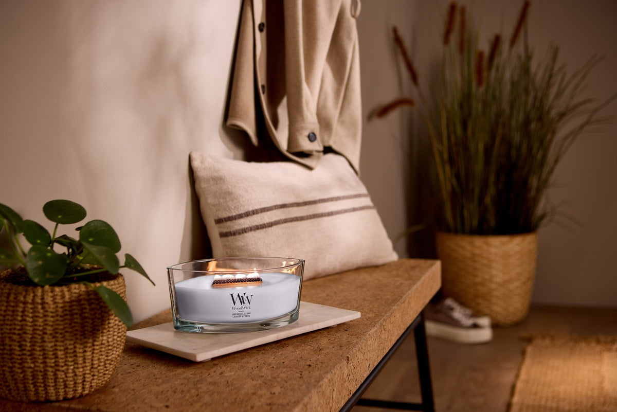 WoodWick Ellipse Candle - Lavender & Cedar