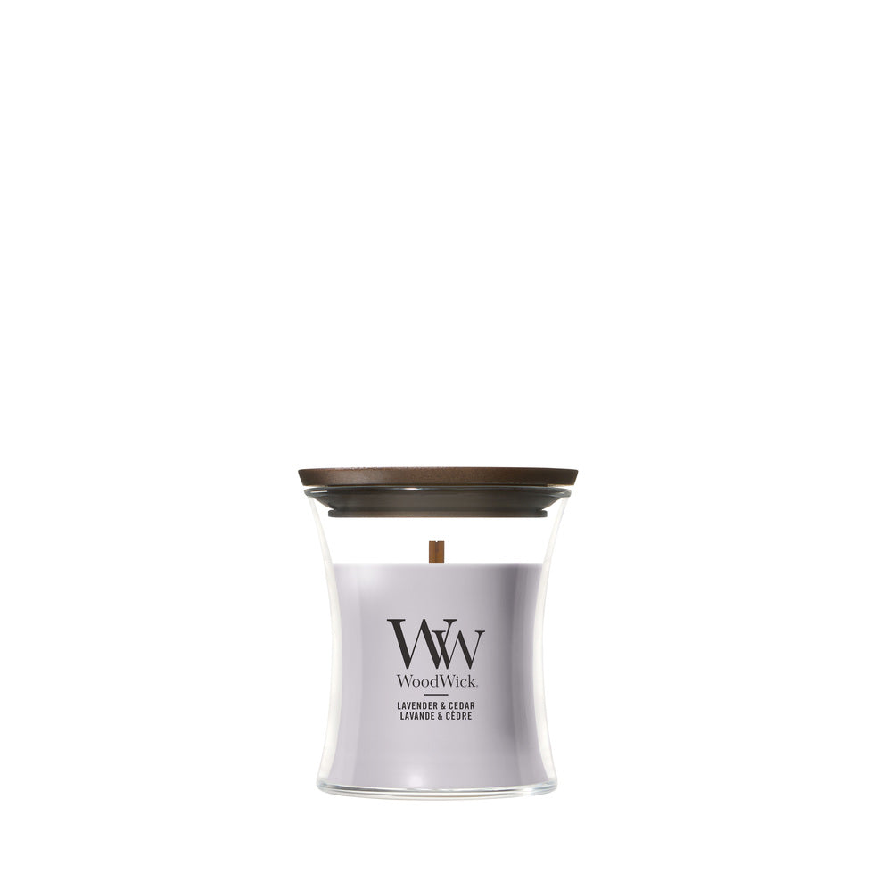 WoodWick Mini Hourglass Candle - Lavender & Cedar
