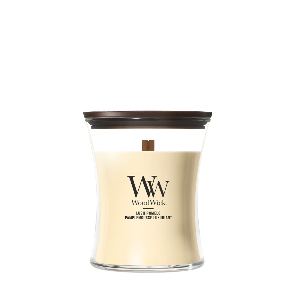 WoodWick Medium Hourglass Candle - Lush Pomelo