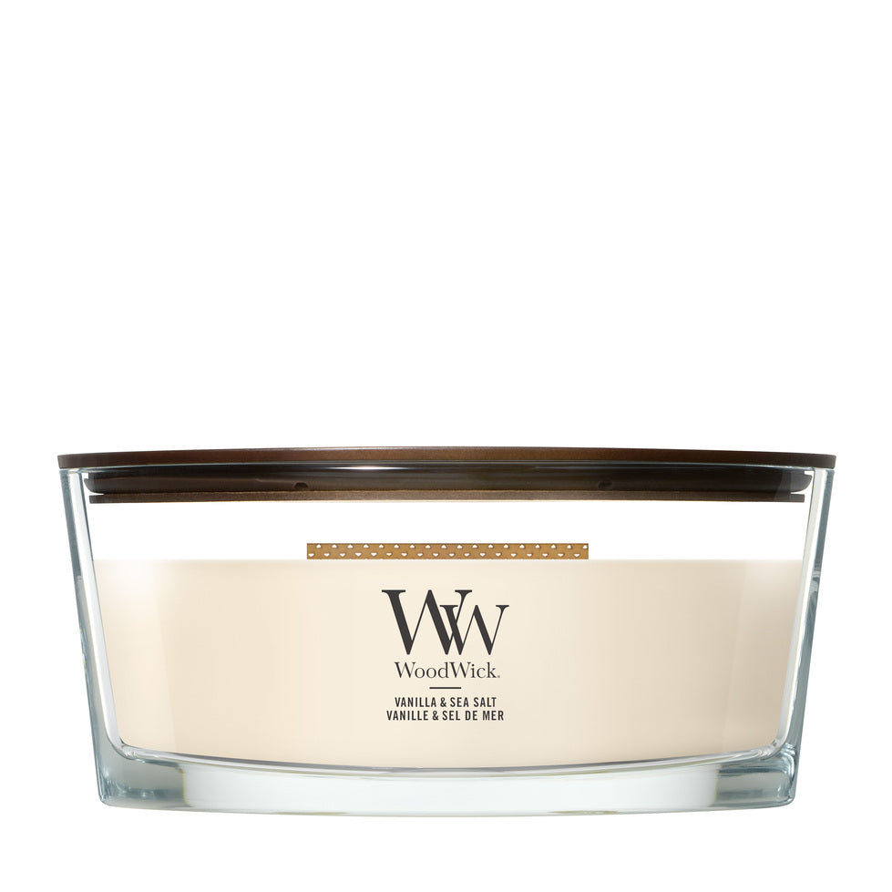 WoodWick Ellipse Candle - Vanilla & Sea Salt