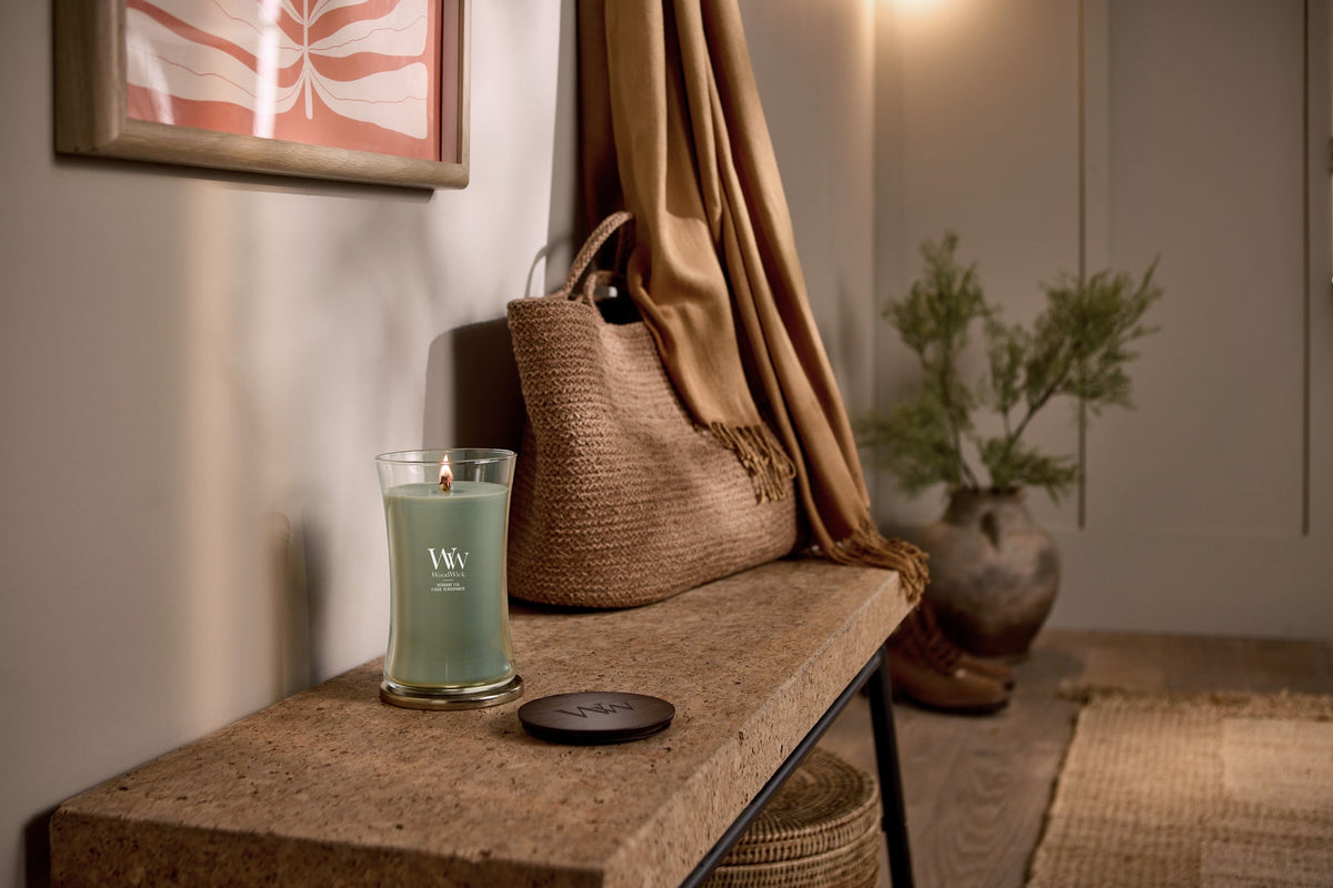 WoodWick Large Hourglass Candle - Verdant Fig