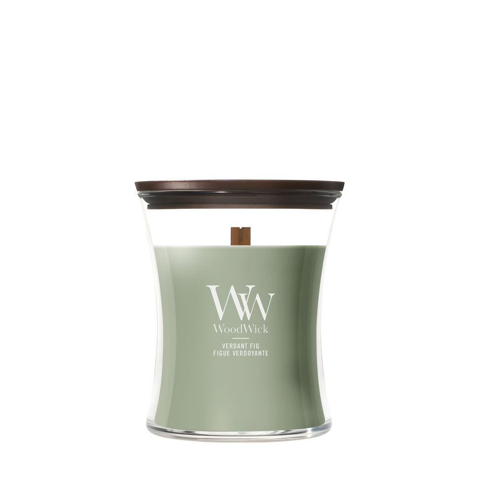 WoodWick Medium Hourglass Candle - Verdant Fig