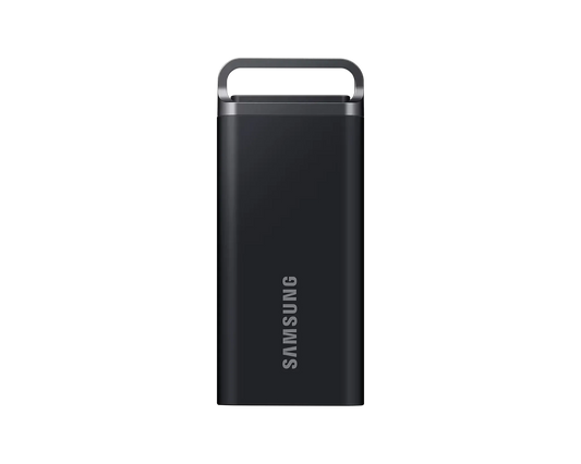 SAMSUNG T5 EVO PORTABLE SSD 8TB; TRANSFER SPEED UP TO 460 MB/S, USB 3.2 (GEN1, 5GBPS) BACKWARDS COMPATIBLE, AES 256-BIT HARDWARE ENCRYPTION, WINDOWS, MACOS, ANDROID COMPATIBLE COLOUR: BLACK 3 YEARS CARRY-IN WARRANTY FEATURES: UP TO 3.8X FASTER TRANSFER SP - Guards On Duty Shop & Security Guards