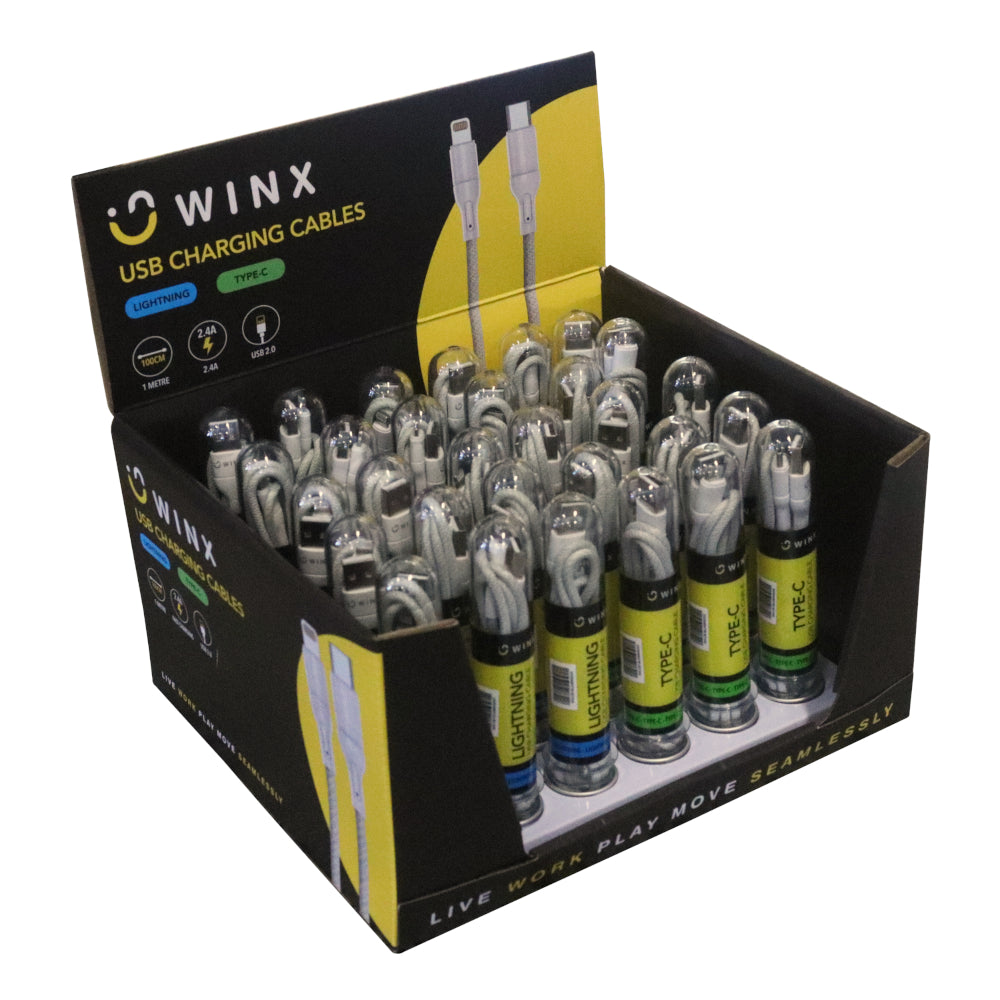 WINX USB to Type-C|Lightning Charging Cables - Guards On Duty Shop & Security Guards