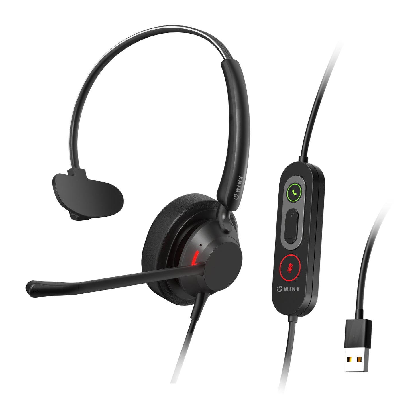 WINX CALL Pro 2 Mono AI Noise Cancelling Headset - Guards On Duty Shop & Security Guards