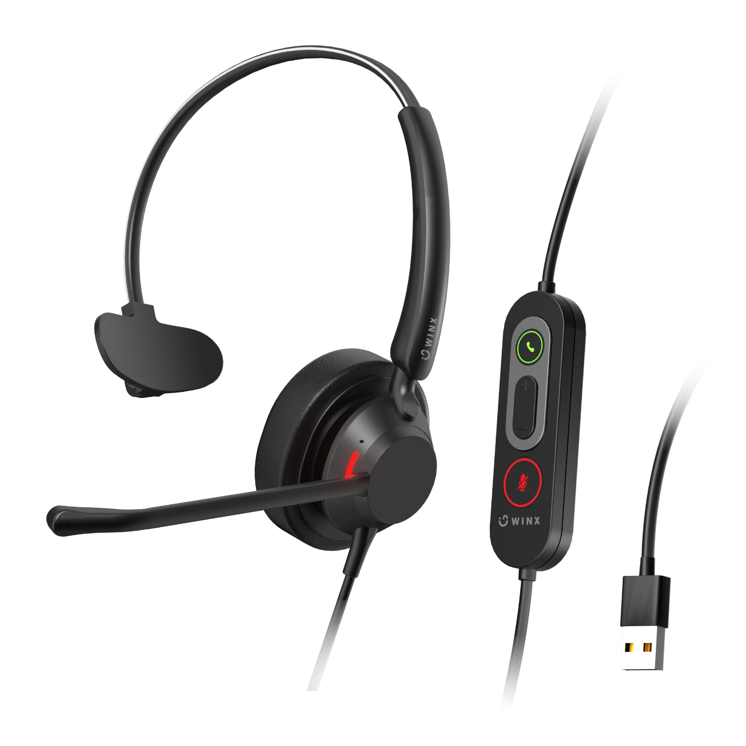 WINX CALL Pro 2 Mono AI Noise Cancelling Headset - Guards On Duty Shop & Security Guards