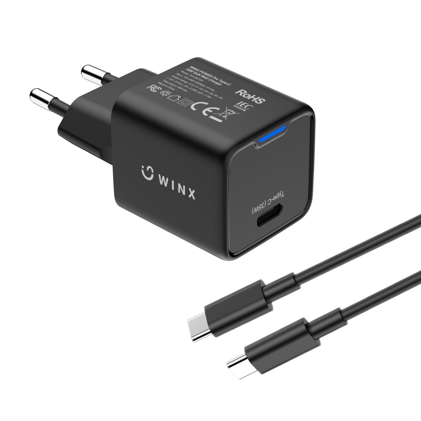 WINX POWER Fast Type-C 35W GaN Wall Charger - Guards On Duty Shop & Security Guards