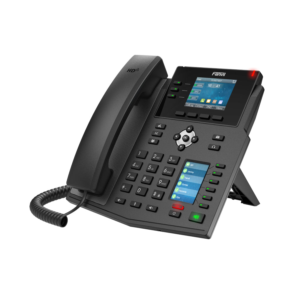 Fanvil X4u Enterprise Ip Phone Gigabit 12 Sips Poe — Fanvil | Guards on Duty Shop