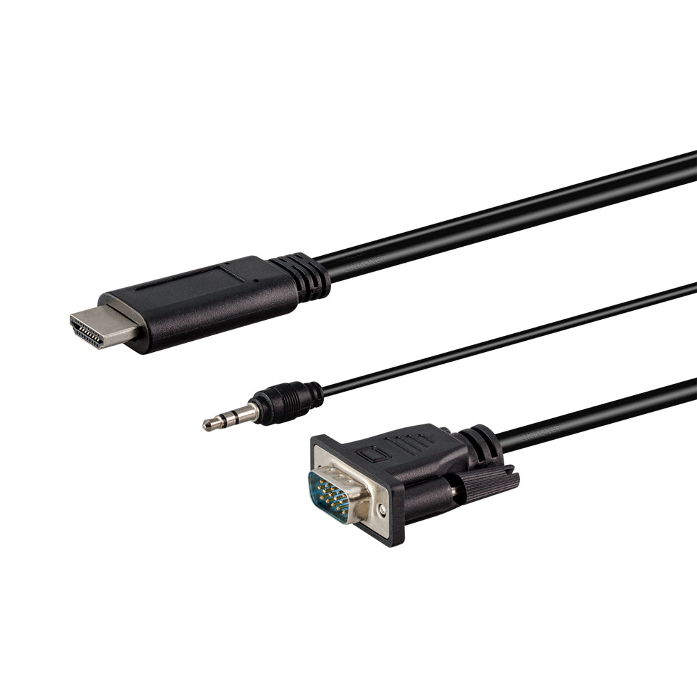 1.8m Hdmi Male to Vga Male with Audio Cable.. — LinkQnet | Guards on Duty Shop