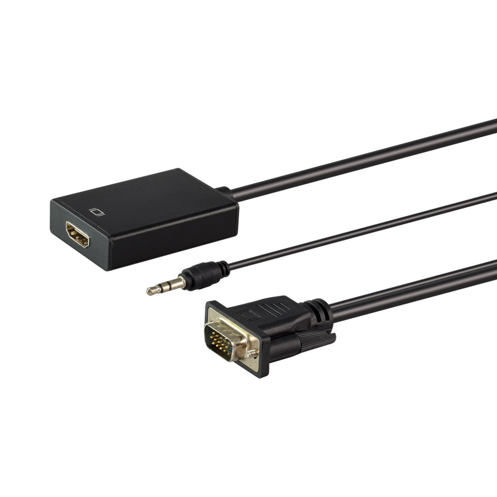 Linkqnet Connectivity Cnv-vga-hdmi-lq Vga Male to Hdmi Female with Audio Converter — LinkQnet | Guards on Duty Shop