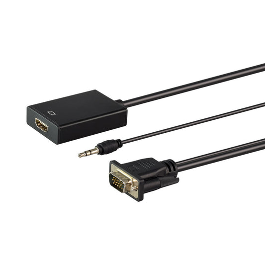 Linkqnet Connectivity Cnv-vga-hdmi-lq Vga Male to Hdmi Female with Audio Converter — LinkQnet | Guards on Duty Shop