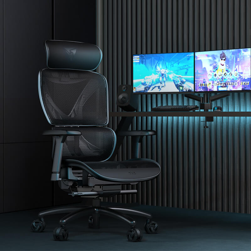 Thunderx3 XTC Ergonomic Chair - Mesh Black (TEGC-3054101.11).