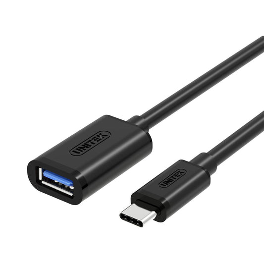 Unitek 20cm Usb3.0 Type-c M to a F Cable(y-c476bk) — Unitek | Guards on Duty Shop