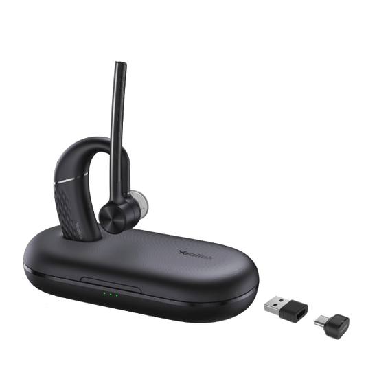 Yealink BH71 PRO Mono Bluetooth Headset With BT51 USB-C/A Dongle And Portable Charging Case