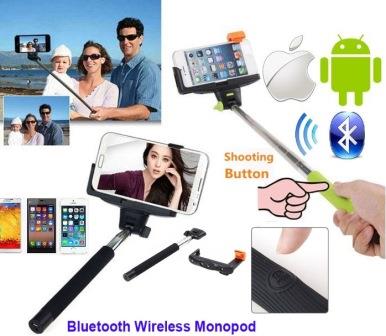 Geeko Black Z07-5 Monopod Selfie Stick