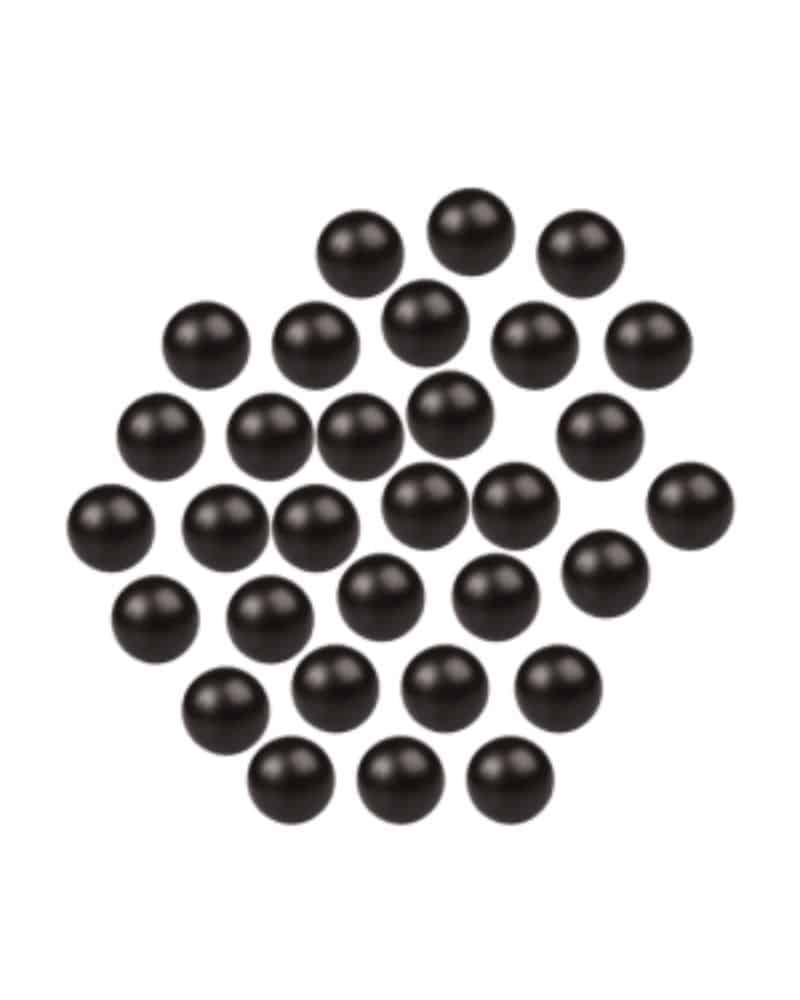 Solid Plastic Balls Black 0.68 Caliber Pack of 100