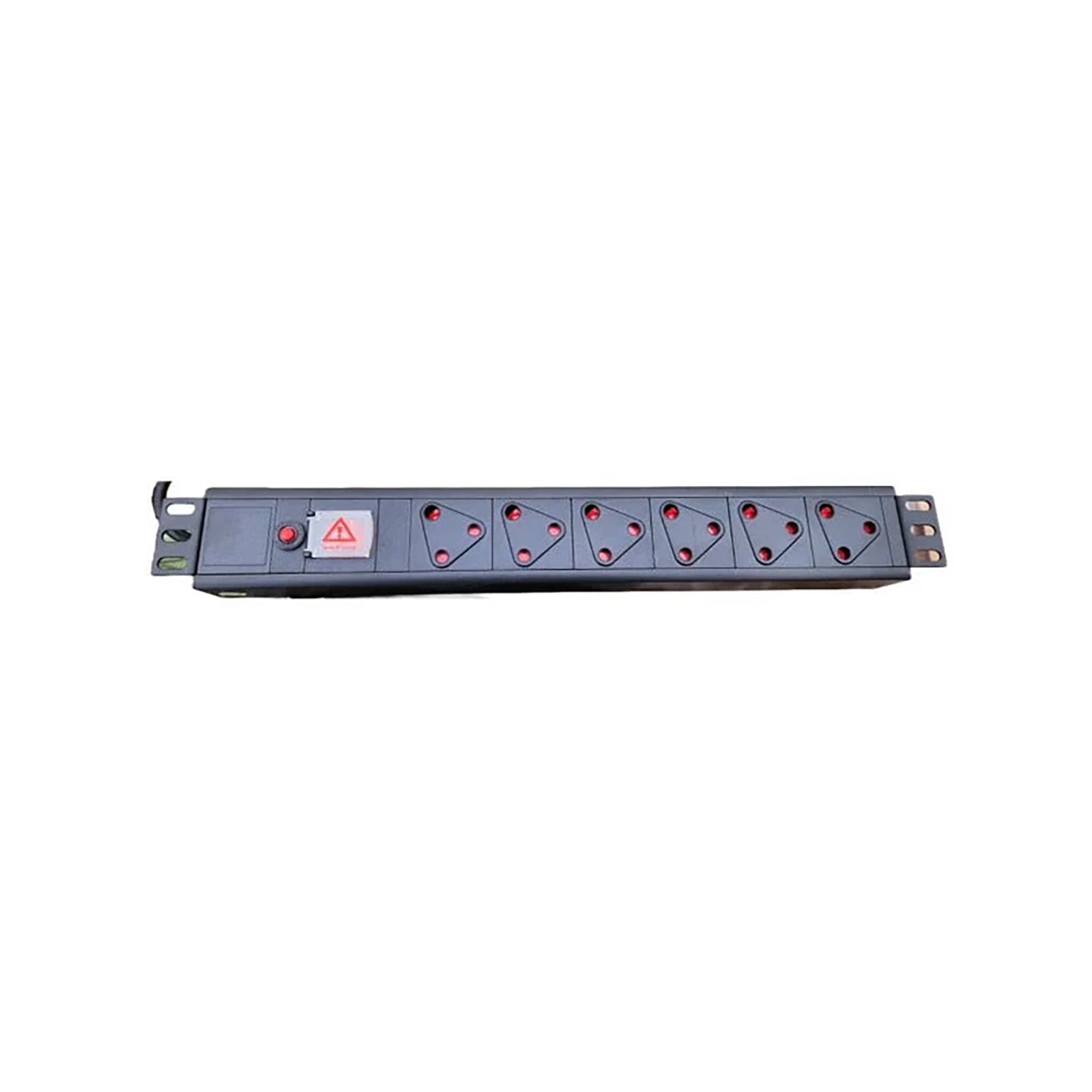 Zone Enclosures 6-Way 2M Hard Wire Lead Metal Black PDU - Guards On Duty Shop & Security Guards