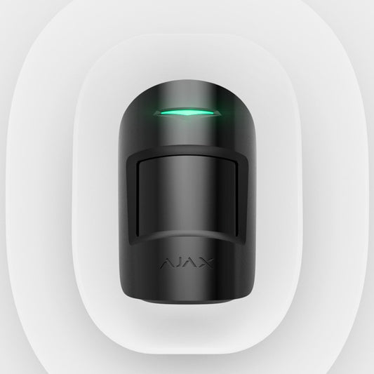 Ajax - MotionProtect Plus Black - wireless pet immune motion detector with...