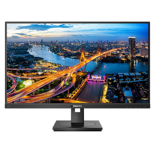 Philips Monitor 27", Ips Panel, Qhd, 2560x1440 @ 75hz,usb-c Docking 100w, Rj45, Hdmi, Dp, Has, Ergo Base, Webcam, Microphone, Speakers - Guards On Duty Shop & Security Guards