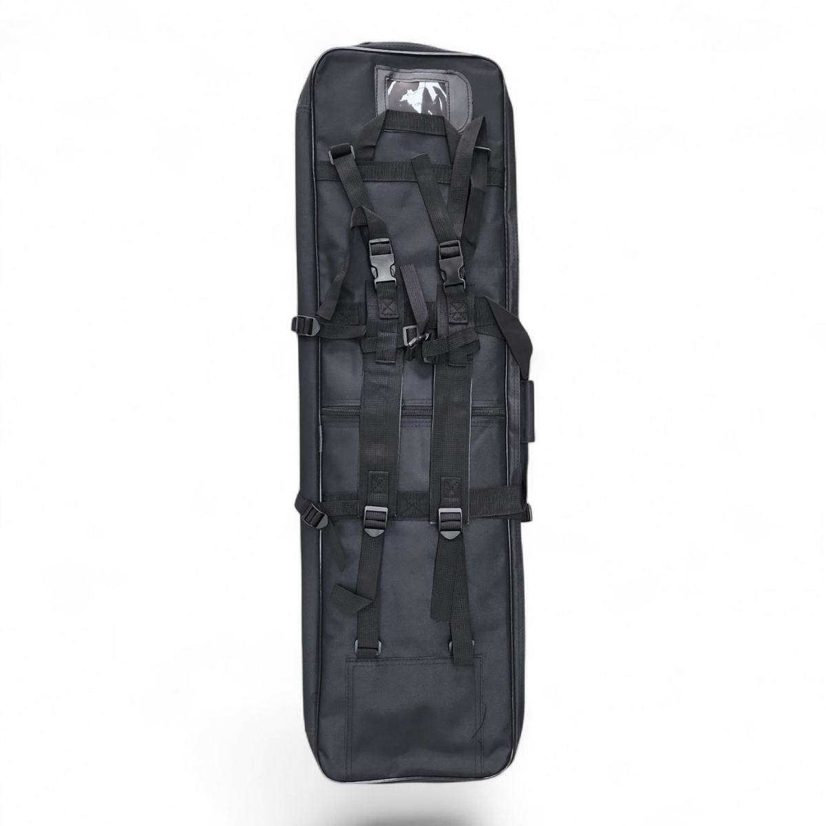 Ballistic Backpack Gun Case 95cm Black – Tactical Rifle Carry Bag with Shoulder Straps FAS9-7B