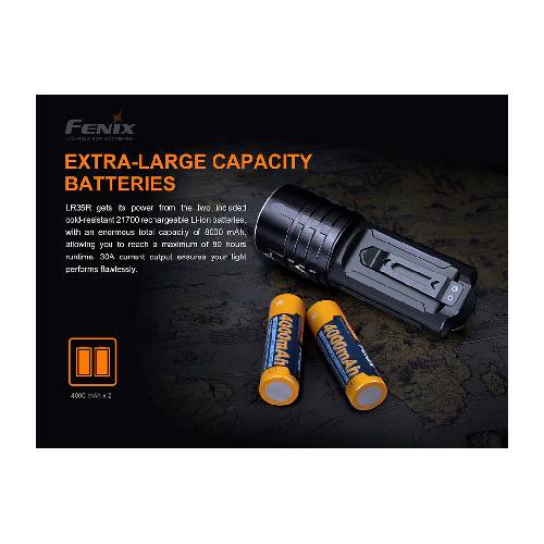 Fenix LR35R LED Flashlight (Black)