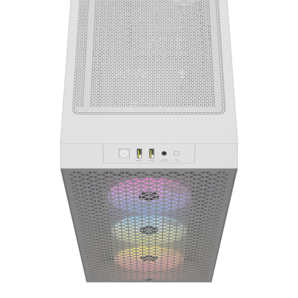 3000D RGB AIRFLOW White Mid-Tower PC Case; 2x 3.5'' | 2x 2.5'' Drive Bays; Up to 360mm Radiator compatible; 3x 120mm fan incl