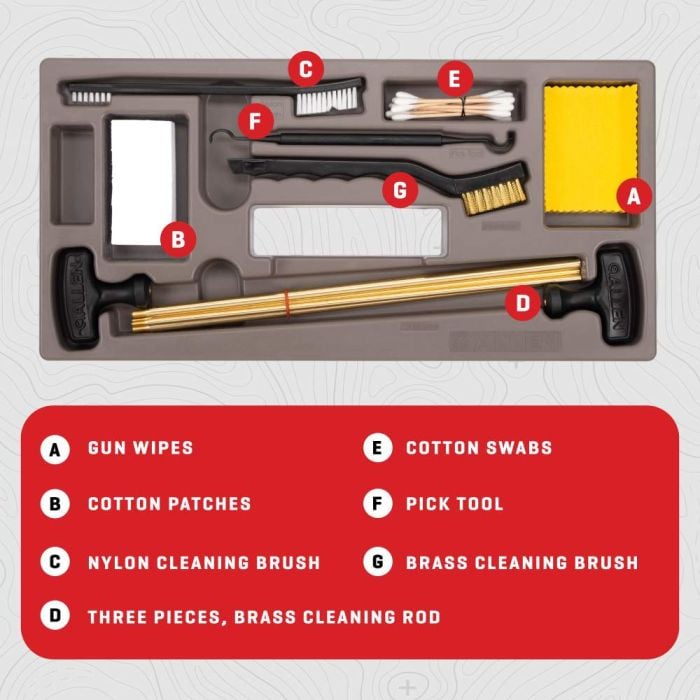 ALLEN ULTIMATE GUN CLEANING KIT 65PC ALLEN ULTIMATE GUN CLEANING KIT 65PC
