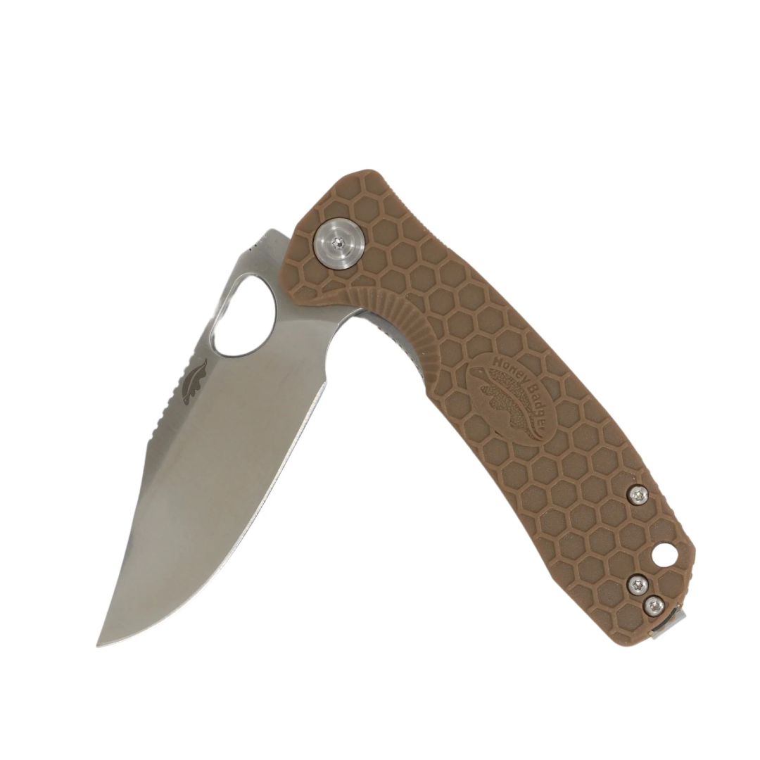 Honey Badger Cpl-Tan H.Badger Clip-Point L/R Medium - HB4070