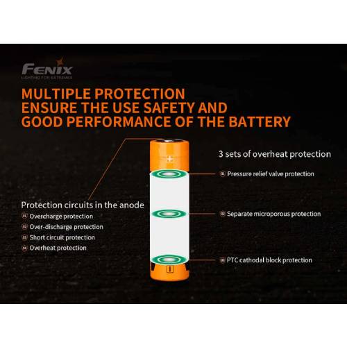 Fenix ARB-L21-5000 V2.0 21700 Li-ion Rechargeable Battery