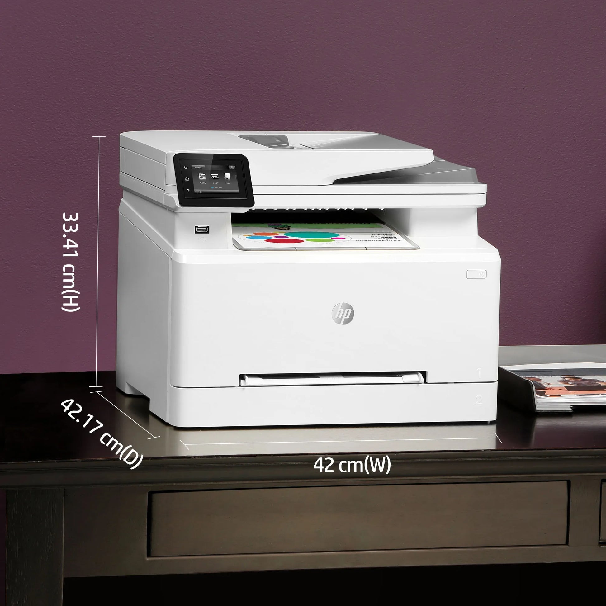 HP COLOUR LASERJET PRO MFP M283FDW, PRINT, COPY, SCAN, FAX, 1-5 USERS, FAST PRINT SPEEDS (21 PPM IN COLOR AND MONO) AND FASTEST IN-CLASS FIRST PAGE OUT, AUTOMATAIC TWO-SIDED PRINTING, 50-PAGE ADF, FRONT USB, TOUCHSCREEN DISPLAY, 250 SHEET PAPER CAPACITY, - Guards On Duty Shop & Security Guards