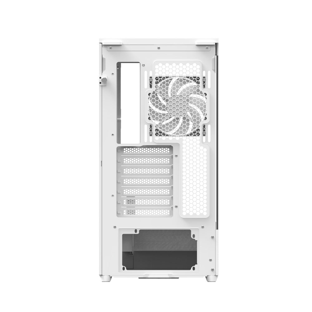 Aerocool P500A White Mid tower case - Includes 120mm ARGB Fan x 4 and 4-port ARGB control hub - ATX - 3x 2.5'' or 2x3.5'' - 360m