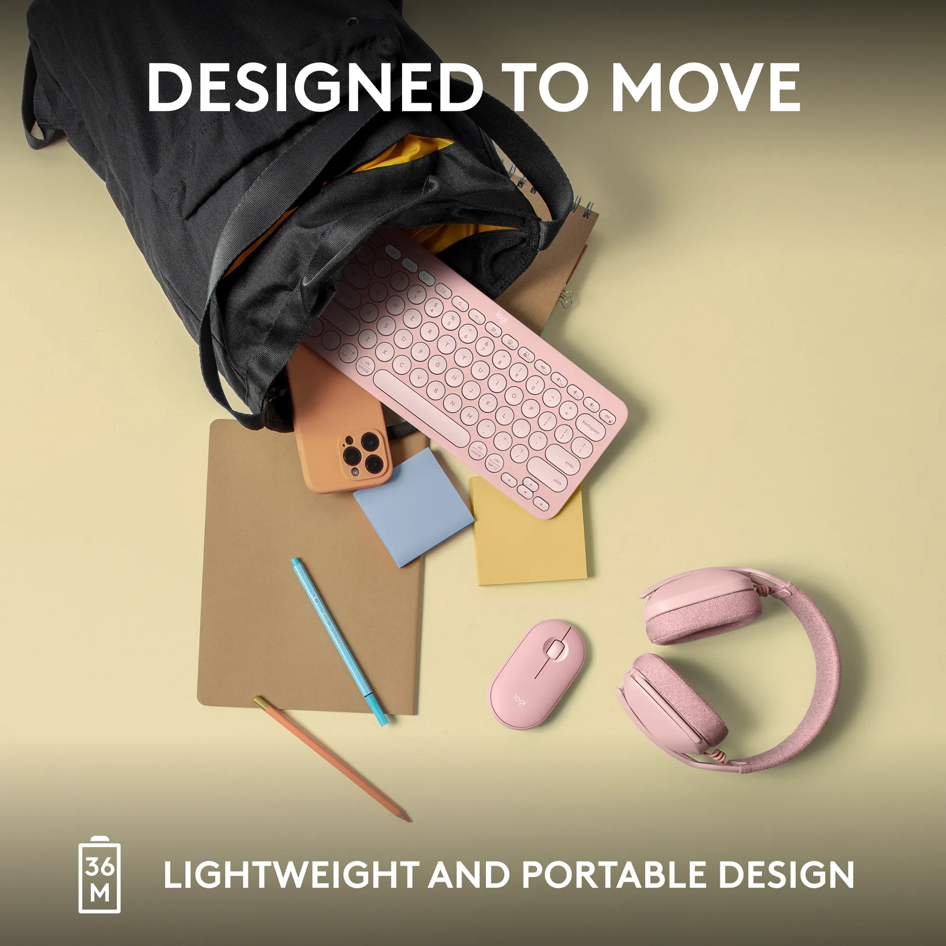 Logitech(R) Pebble Wireless Keys 2 K380s - Tonal Rose - Guards On Duty Shop & Security Guards