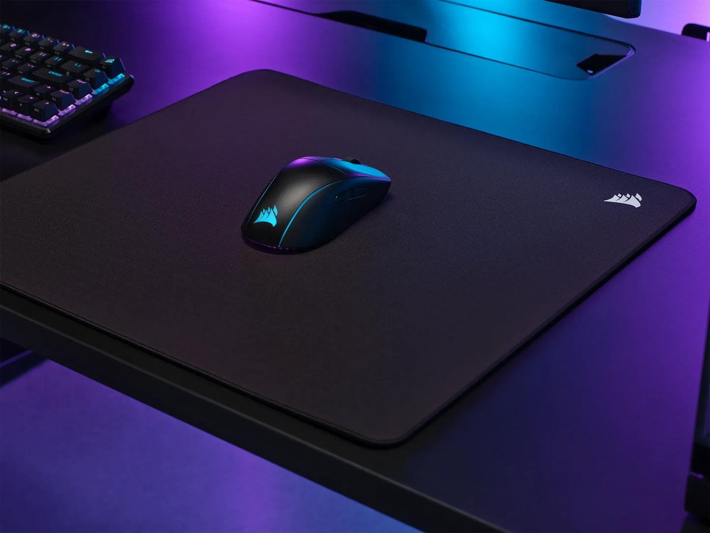 Corsair MM500 v2 Hybrid Cloth Gaming Mouse Pad - Large; Black; 450mm x 400mm