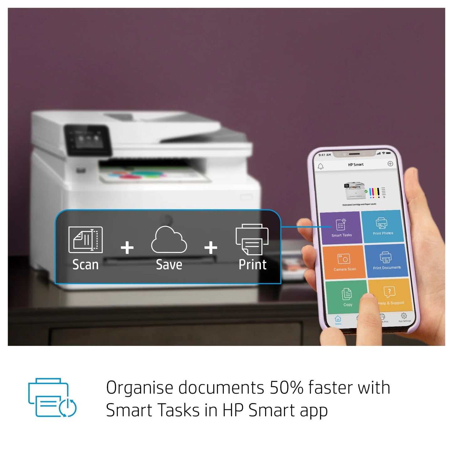 HP COLOUR LASERJET PRO MFP M283FDW, PRINT, COPY, SCAN, FAX, 1-5 USERS, FAST PRINT SPEEDS (21 PPM IN COLOR AND MONO) AND FASTEST IN-CLASS FIRST PAGE OUT, AUTOMATAIC TWO-SIDED PRINTING, 50-PAGE ADF, FRONT USB, TOUCHSCREEN DISPLAY, 250 SHEET PAPER CAPACITY, - Guards On Duty Shop & Security Guards