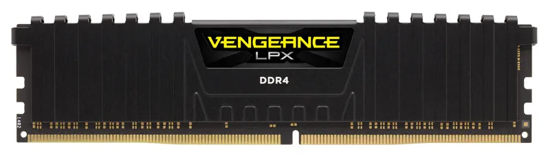 Corsair VENGEANCE® LPX 16GB (1 x 16GB) DDR4 DRAM 3000MHz C16 Memory Kit; 16-20-20-38; 1.2V; Black