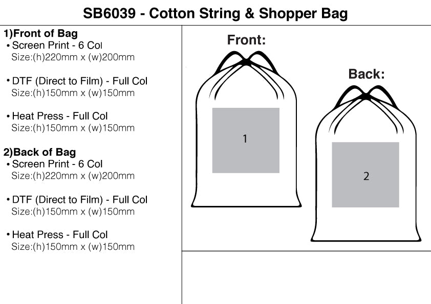 Cotton String & Shopper Bag