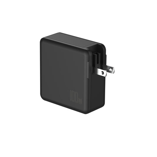 RCT 100W GaN fast charging travel kit | Travel adapter + (EU+UK+SA) Plug and cable | 1 year carry-in warranty
