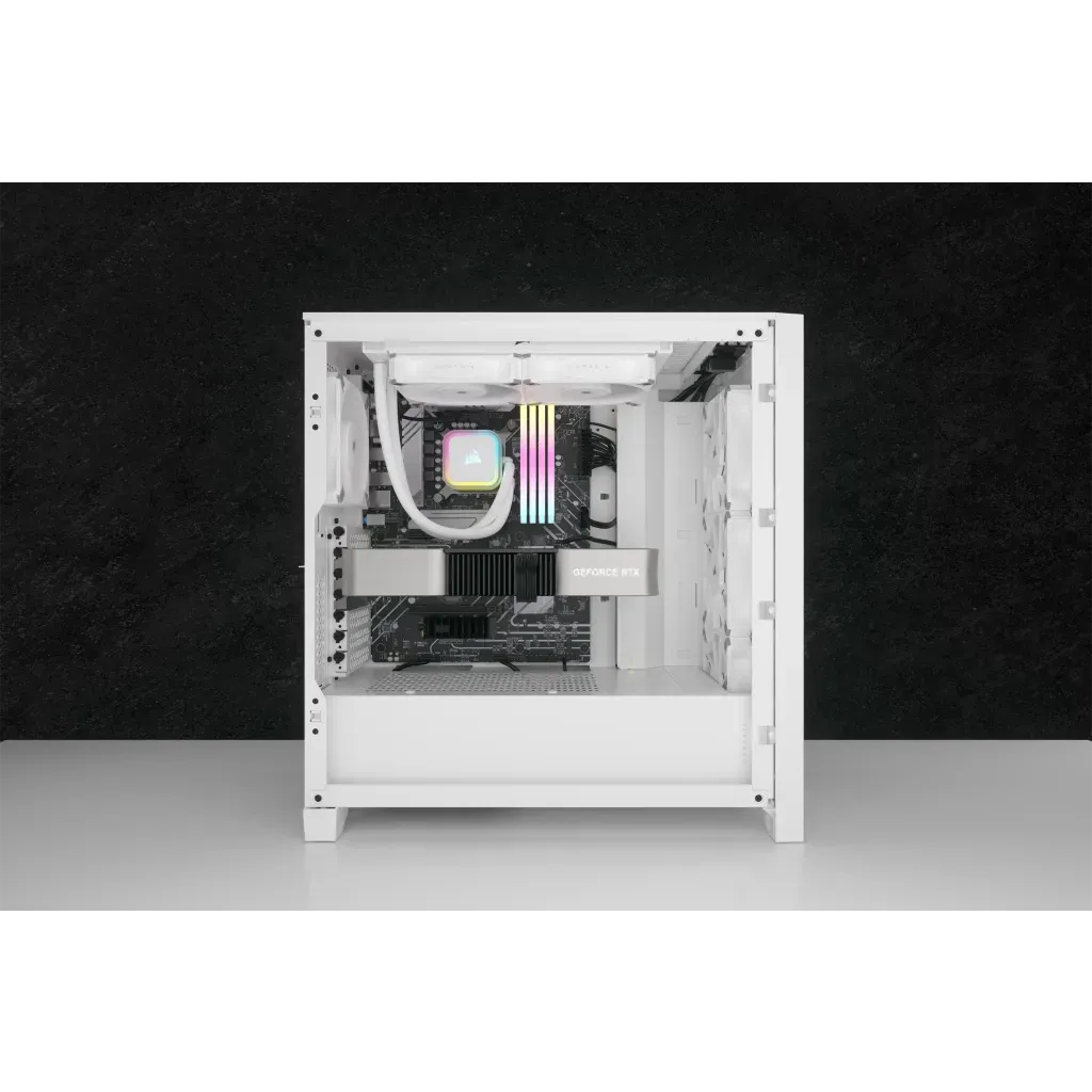 Corsair iCUE H100i ELITE RGB 240mm Liquid CPU Cooler - White AMD: AM5; AM4; sTRX4; sTR5 | Intel LGA: 1700/1851; 1200; 115X; 2066