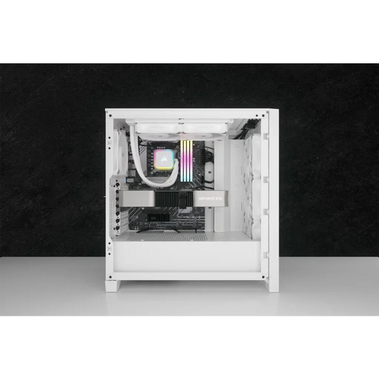 Corsair iCUE H100i ELITE RGB 240mm Liquid CPU Cooler - White AMD: AM5; AM4; sTRX4; sTR5 | Intel LGA: 1700/1851; 1200; 115X; 2066